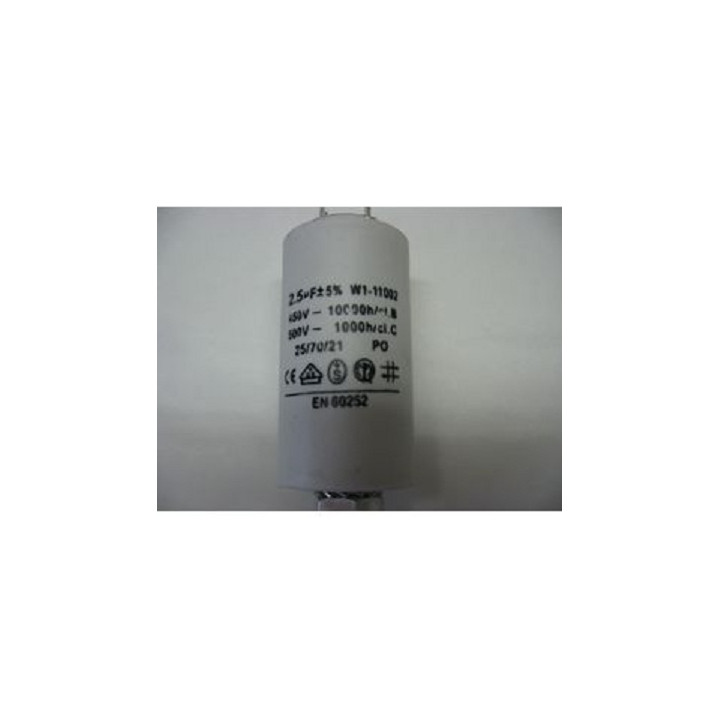 Condensador 2.5 mf micro farad 450v 50 60 hz condensador de arranque motor universal a borne am w1 11012 divers marques - 1