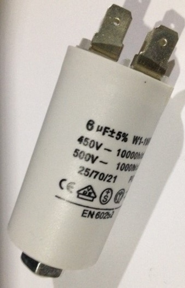 Micro farad kondensator 6uf 450v 50/60 hz motor pod wohnung start w1 11.006 jr international - 1