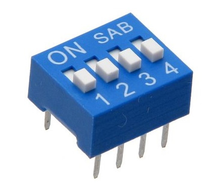 Mini dip switch switch a 4 posizioni velleman - 7