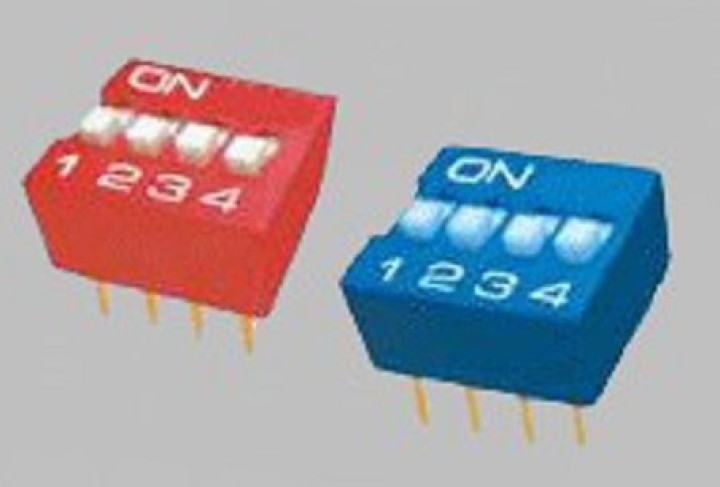 Mini DIP-Schalter 4-Stufen-Schalter velleman - 4