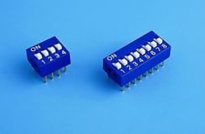 Mini dip switch 4-position switch velleman - 5