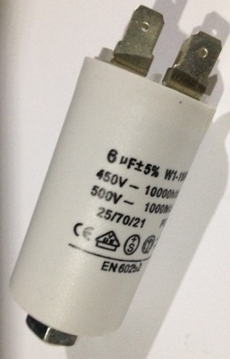 Capacitor 6.0uf / 450 v + earth jr international - 1