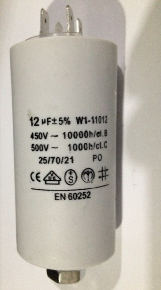 Condensatore 12 mf micro farad 450v 50 60 hz condensatore di avviamento motore motorizzazione cancello jr international - 1
