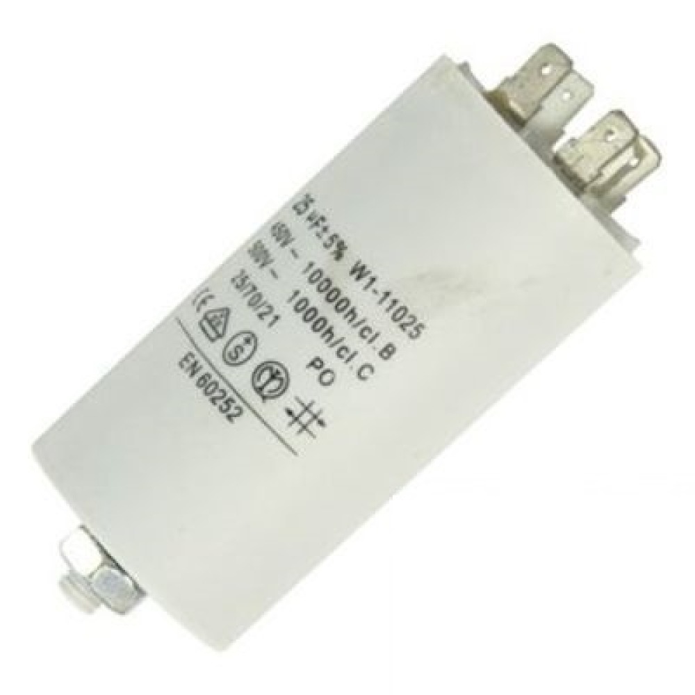Condensador 25 mf micro farad 450v 50 60 hz condensador de arranque motor universal a borne am w1 11025 jr international - 1