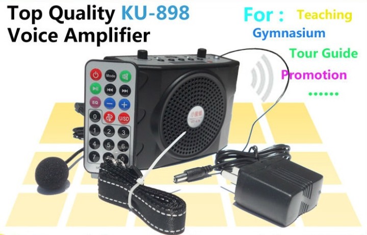 Tragbare Mini-8 Multi-Mikrofon-Megaphon Lautsprecher 3 in 1 jr international - 1