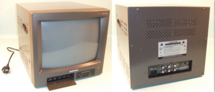 Monitor a colori video di sorveglianza di 14'' 34 centimetri 400l 2 ingressi audio e 1 uscita video 220vca / audio jr internatio