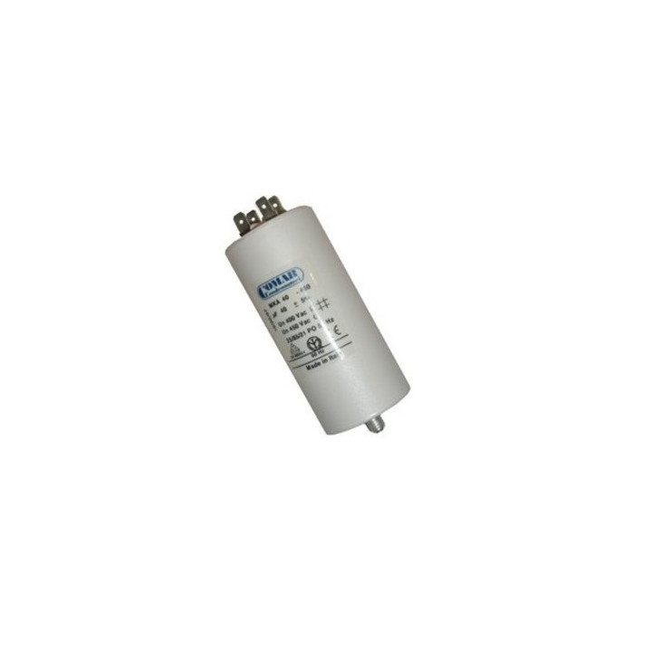 Capacitor 40 uf / 450 v + earth comar ducati aerzetix karcher miflex jr international - 1