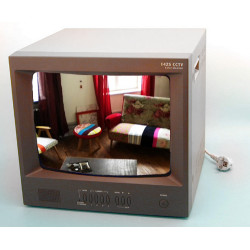 Monitore colore 14'' 35cm 400l audio +selettore 4 canali doc1400 schermo sistema videosorveglianza jr international - 2