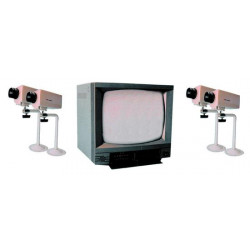 Kit videosorveglianza a colori 4telecamere (m35cs+4 cck+4 cck20) videosorveglianza jr international - 1