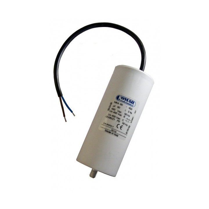 Wire capacitor 60 mf micro farad 450v start universal motorjumper cable gate motorization w9 11250 jr international - 1