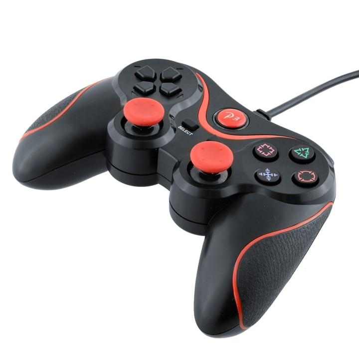Joystick alambrica 4 leds para juegos ps3 playstation konig gamps3 contr30 konig - 5