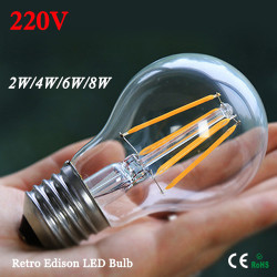 Illuminazione lampadina Led con lampada convenzionale  75w e27 6w filamenti nervosi jr international - 1