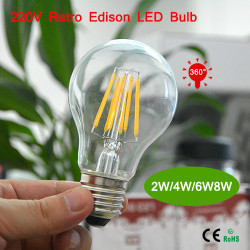 La iluminación de bulbo llevada con la lámpara convencional  75w 6w filamentos nerviosos e27 jr international - 2