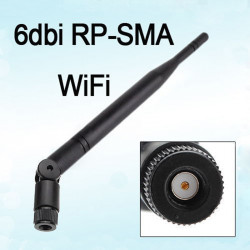 Wifi antenna 5 db 6dBi rp-sma 2.4ghz omni directional for WiFi access point d router jr international - 1