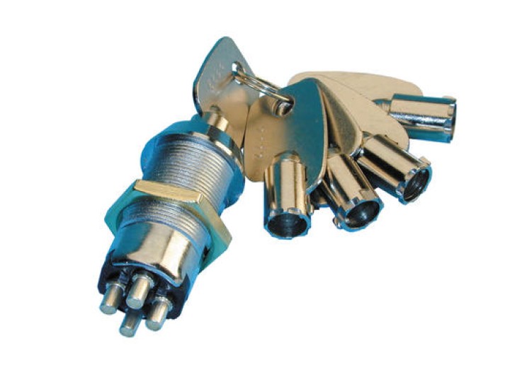 Serratura elettrica acceso spento 4 piastrine contatto 5 chiavi codice 3333 serrature 3333 1206 1209 jr international - 2