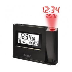 Radio alarm clock ceiling wall display Time projection guide lacrosse temperature velleman - 1