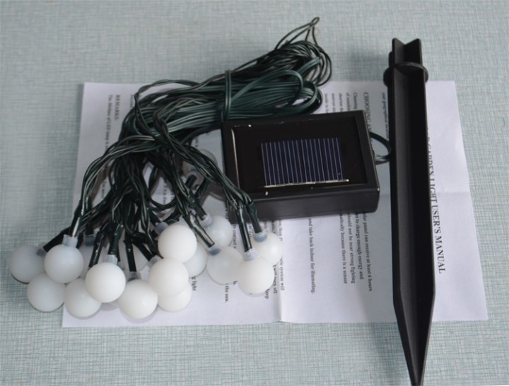 Solar-Lichterkette 20 LEDs 9M-Partei-Licht smartsolar - 1