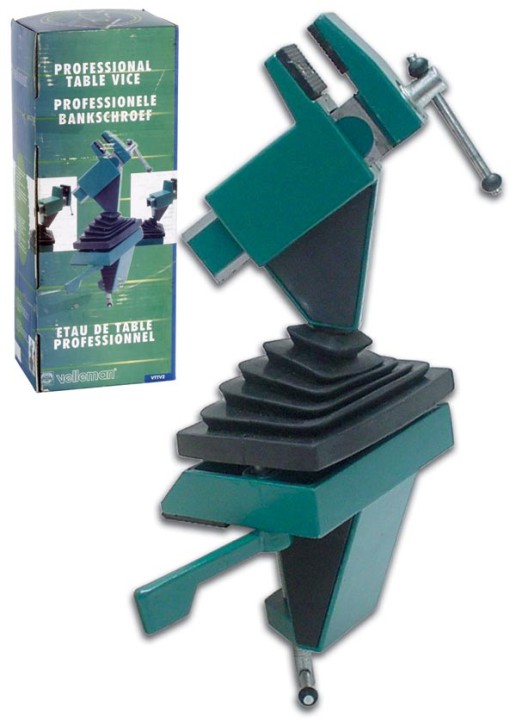 mandíbulas Tabla tornillo de banco con la cabeza de 60 mm estándar velleman - 2