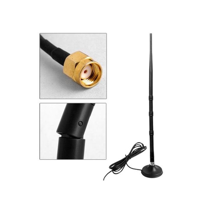 Antena wifi omnidireccional de 9 dbi könig jr international - 1