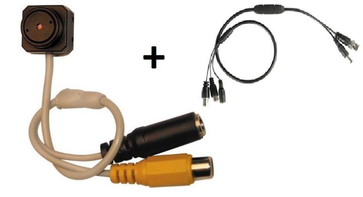 Videocamera colore obbiettivo video 3.6mm 92° videocamera spia extra miniaturizzata videocamera mini discreta spia jr internatio