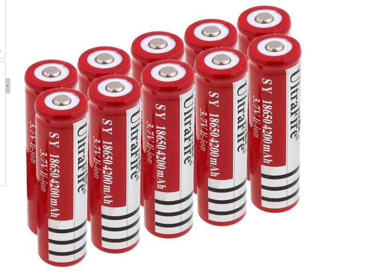 10 batterie ultrafire 3.7v 4200mah 18650 wiederaufladbare li-ionen-3a-taschenlampe tled3wz ultrafire - 5