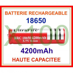 100 batteria ultrafire 3.7v 4200mah 18650 batteria ricaricabile li-ion 3a torcia tled3wz ultrafire - 1