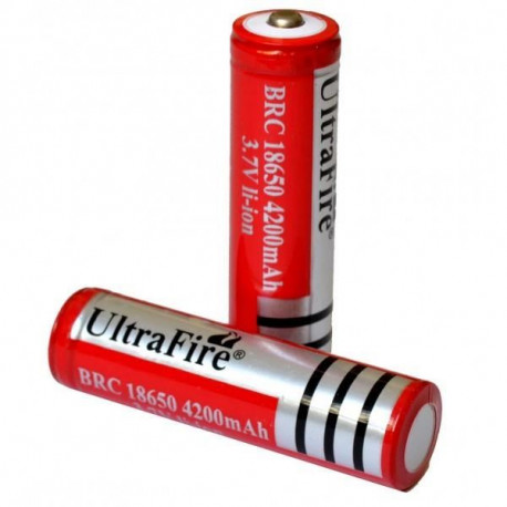 2 batería ultrafire 3.7v 4200mah 18650 recargable de li-ion 3a linterna tled3wz vivian - 1