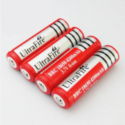 4 batterie ultrafire 3.7v 4200mah 18650 wiederaufladbare li-ionen-3a-taschenlampe tled3wz guang - 5