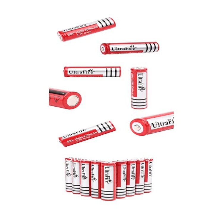 4 batteria ultrafire 3.7v 4200mah 18650 batteria ricaricabile li-ion 3a torcia tled3wz guang - 7