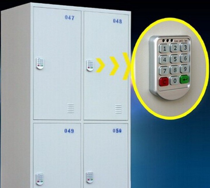 Silver Metal Locks Electronic Password keypad locker Digital cabinet lock for Locker office hotel home swimming pool jr internat