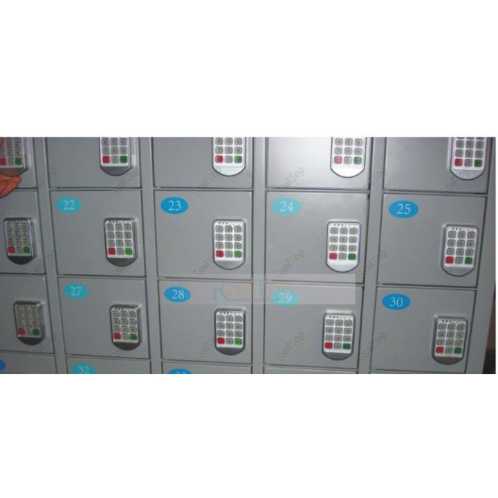 Silber Metall Türschlösser Elektronischer Passwort Tastatur locker Digitale Gehäuseschloss für Garderobenschrank Bürohotel Home 