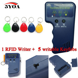 Tarjeta copiadora duplicadora programador cerca de 125 KHz etiqueta RFID (5 insignias en blanco incluidos) jr international - 5