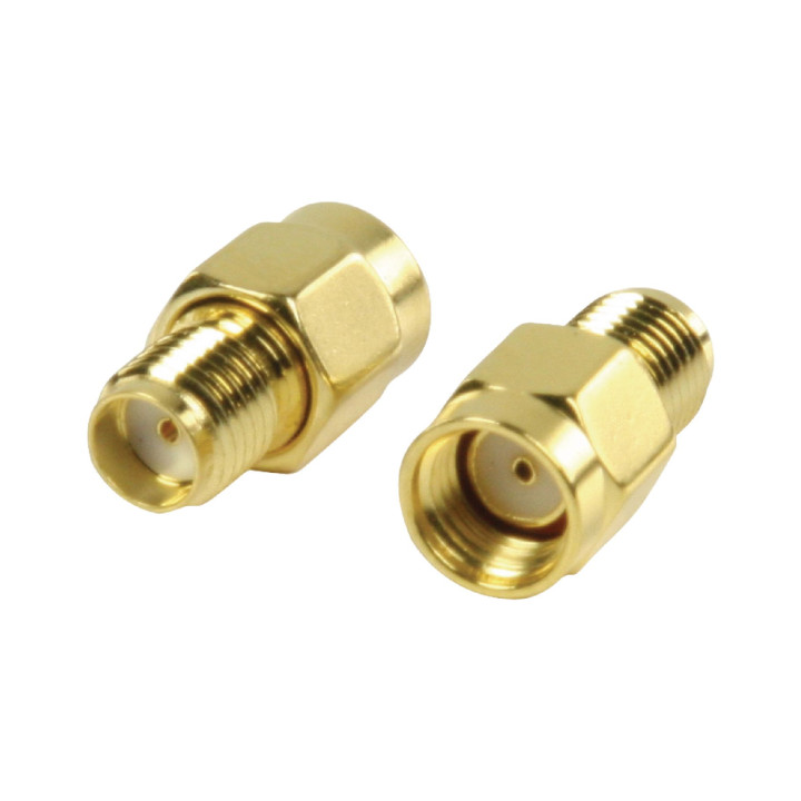 Adaptador convierte RP SMA macho a hembra SMA konig - 1