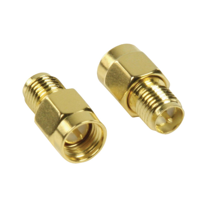 Adaptador convierte hembra RP SMA a macho SMA konig - 1