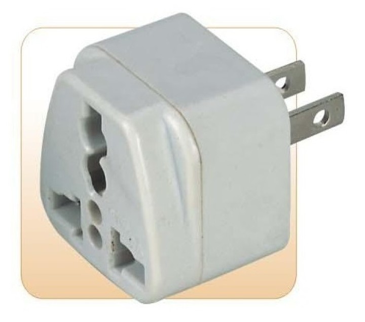 Reisestecker mit doppelausgang jr  international - 2