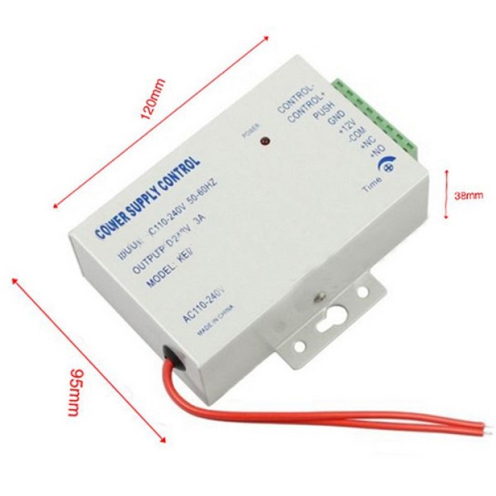 AC 110-240V to DC 12V 3A Power Supply For Door Access Control Power Supply Control jr international - 1