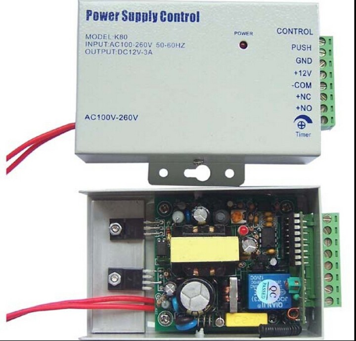 CA 110-240V a DC 12V 3A alimentazione a portello di controllo di accesso Controllo alimentazione jr international - 4