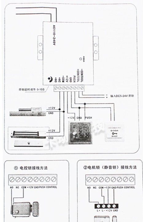 AC 110-240 V a DC 12V 3A Fuente de alimentación Para Puerta de Control de Acceso Control de alimentación jr international - 8