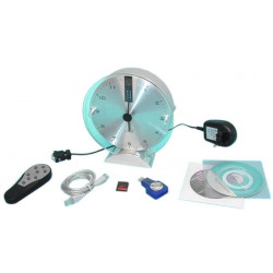 Cámara de videovigilancia discreta EHPAD reloj grabador digital detector de infrarrojos active media concept - 1