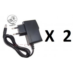 2 Power adapter 110v 220v 12v 1a to 5.5x 2.1mm jack converter power supply jr international - 1