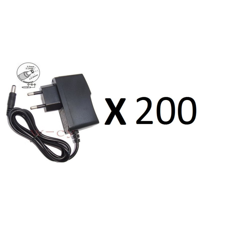 200 Power adapter 110v 220v 12v 1a to 5.5x 2.1mm jack converter power supply jr international - 1