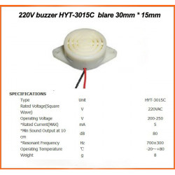 Buzzer alarm siren beep 220v ac hyt-3015c 230v 240v AC sound device jr international - 3
