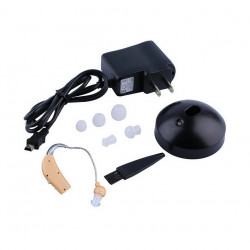 Rechargeable Hearing Aids Sound Voice Amplifier Behind The Ear EU Plug jr  international - 1