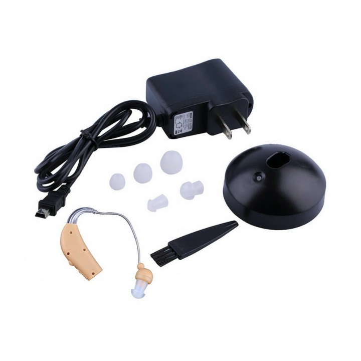 Wiederaufladbare Hörgeräte Ton-Sprachverstärker hinter dem Ohr EU-Stecker jr  international - 1