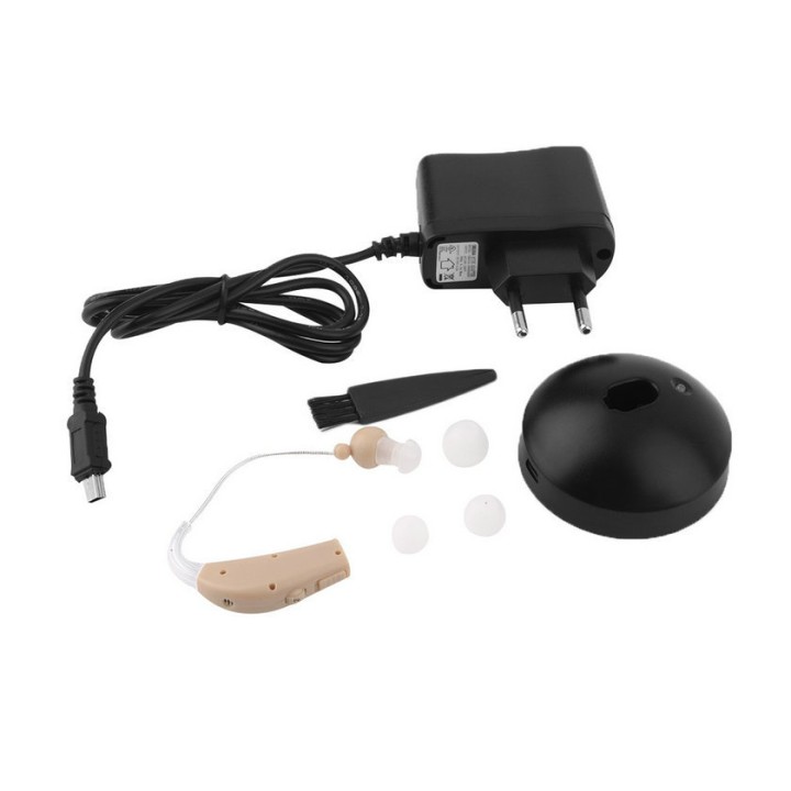 Rechargeable Hearing Aids Sound Voice Amplifier Behind The Ear EU Plug jr  international - 6