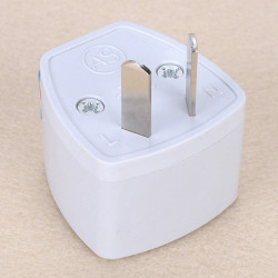 Travel power adapter with earth to go in china and australia new zealand us-tronic - 3