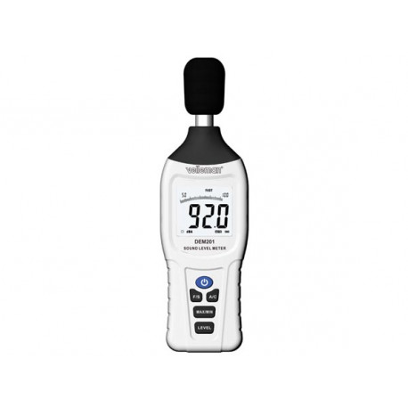 30 dB 80 dB Sound Level Meter 130 dB sonómetro mide su dem201 resolución 1.4db velleman - 3