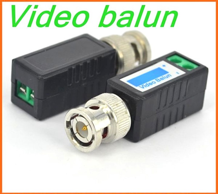 Mini Coax CAT5 To Camera CCTV BNC UTP Video Balun Connector Adapter BNC Plug For CCTV System niceeshop - 3