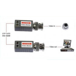 Mini Coax CAT5 To Camera CCTV BNC UTP Video Balun Connector Adapter BNC Plug For CCTV System niceeshop - 4