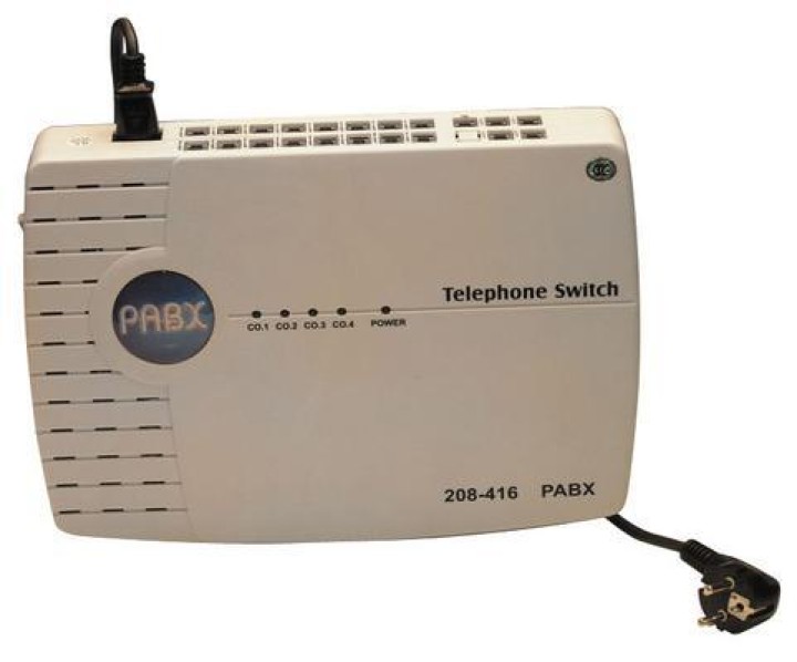 Central telefonico 4 lineas 16 extensiones analogico autoconmutador telefono pabx centralita autocom jr international - 1